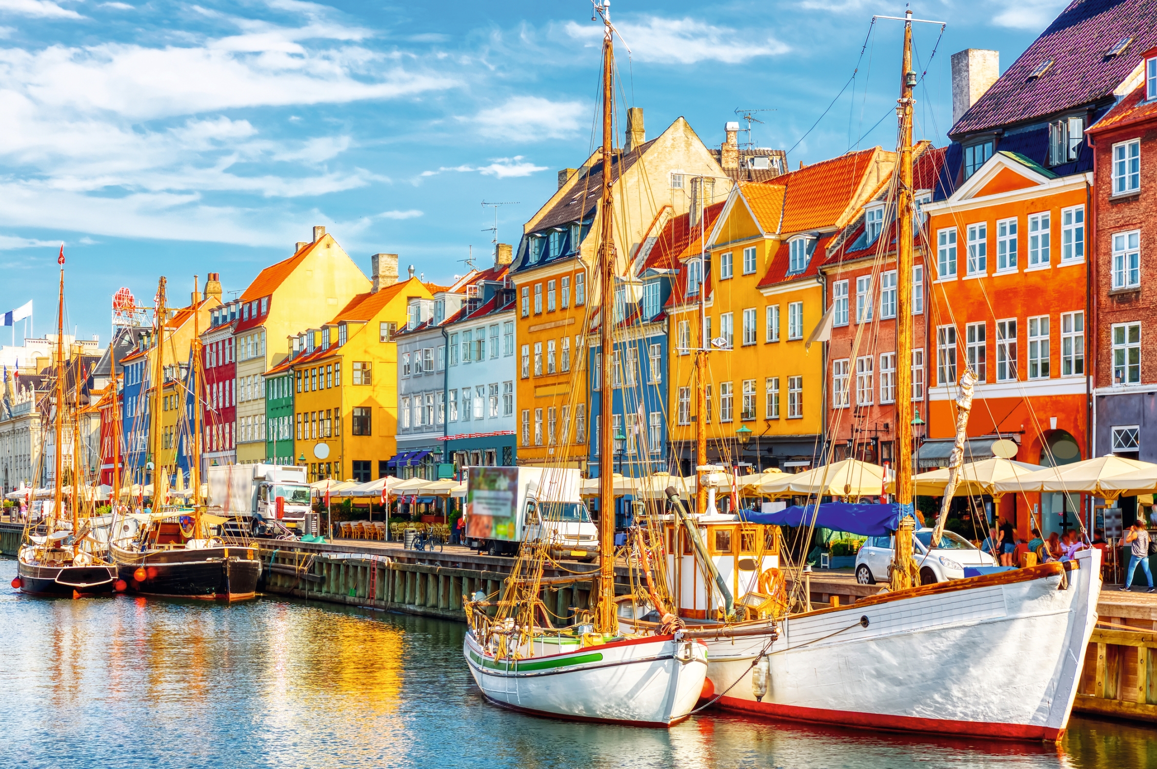 alter Hafen Nyhavn im Zentrum von Kopenhagen