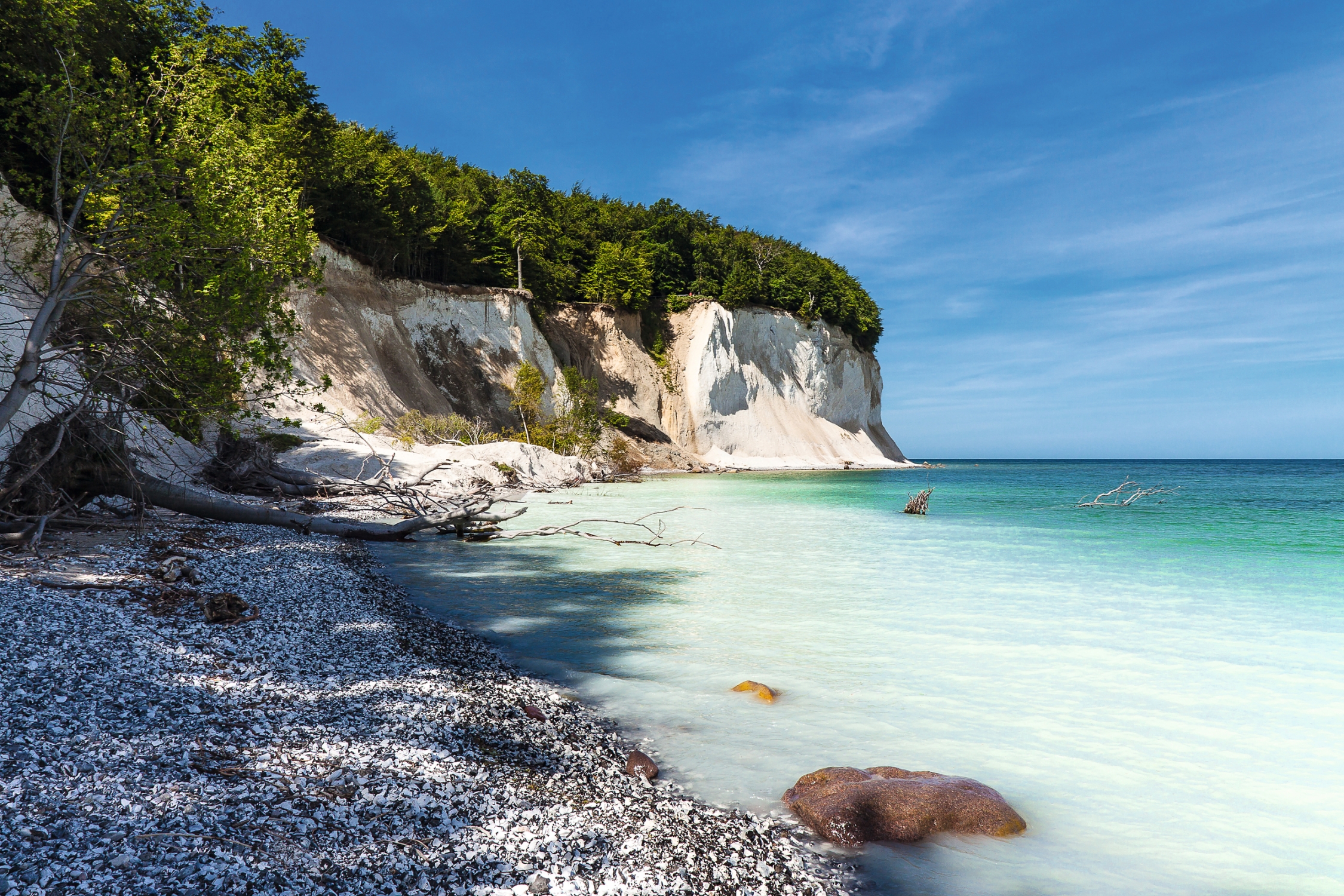 Kreidefelsen auf der Insel Rügen