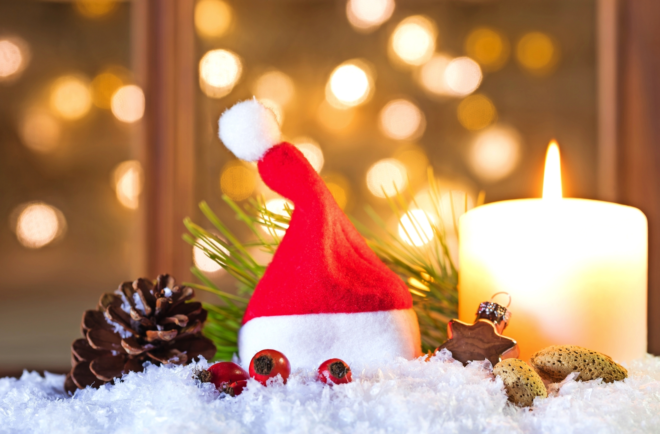 Weihnachtsstimmung Nikolausmütze Weihnachtskarte